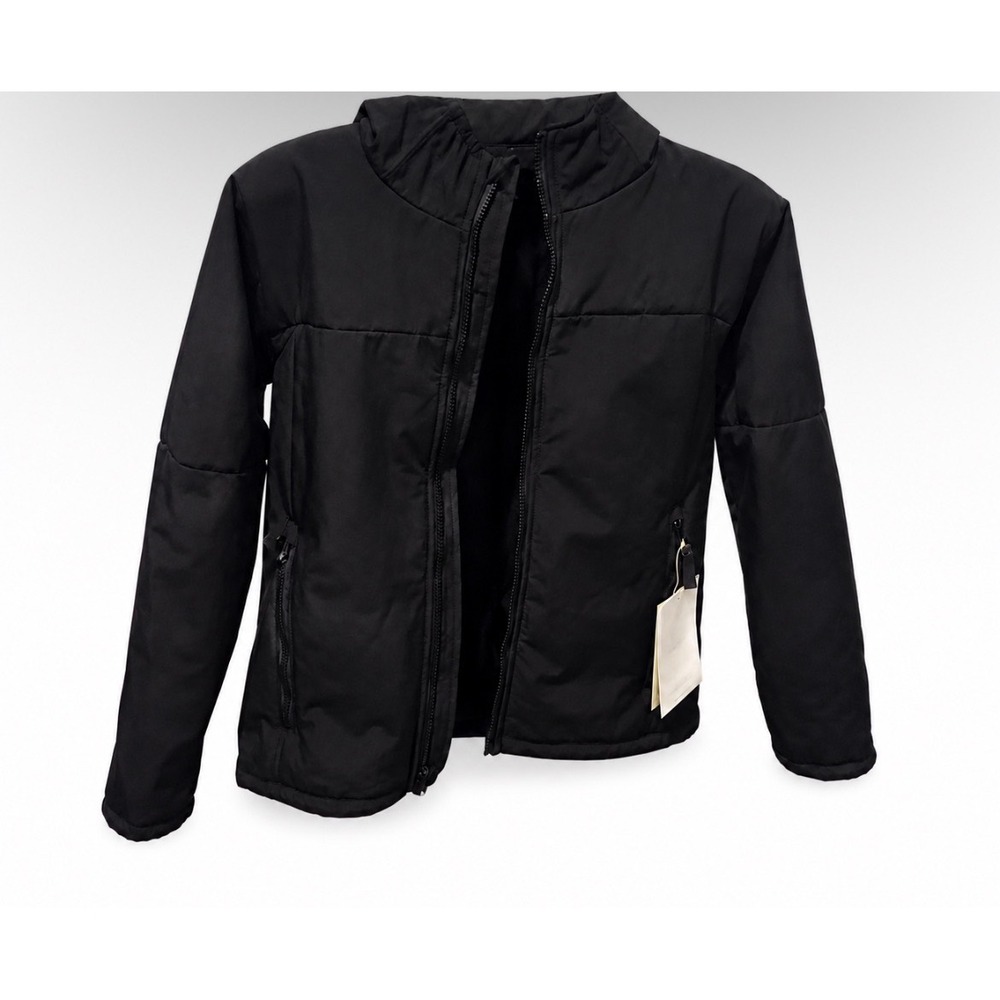 All in Motion Soft-Shell Sherpa Jacket Boys L 12/14 Black NWT Water Resistant